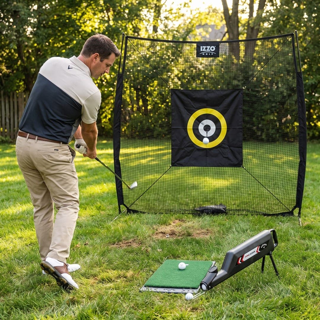 Insta-Net Hitting Net w/ Hitting Mat & Ball Shagger/Feeder